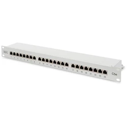 Patch Panel Digitus 1HE 24-Port Cat5e shielded gray