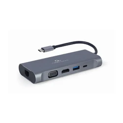 Docking Station Gembird USB Typ-C 7-in-1 Combo space grey