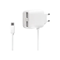 Φορτιστής Πρίζας LogiLink USB +Micro-USB-Cable 2 x USB Port