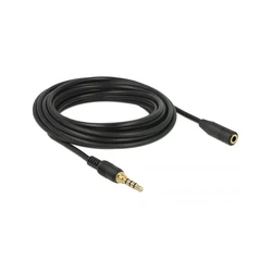 Καλώδιο Ήχου Delock extension jack 3.5mm 4Pin St > Bu 5.0m Black