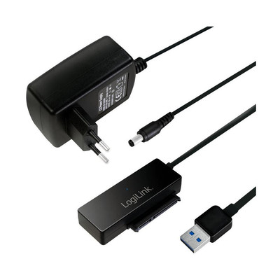 Product Καλώδιο Σκληρού Δίσκου LogiLink Adapter USB 3.0 > SATA with OTB m. NT base image