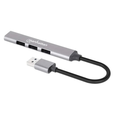 Product USB Hub Manhattan 4Port 3x480Mbit/s 1xGbit/s USB-A Stecker base image