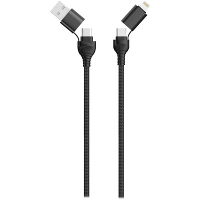 Product Καλώδιo USB 2GO / Type C data 4in1 Black 120cm base image