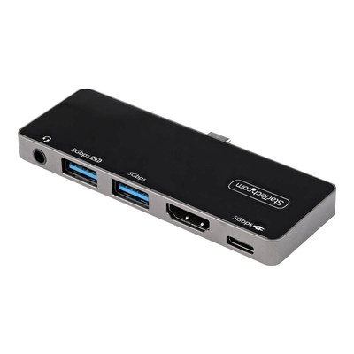Product Docking Station StarTech USB-C to 4K 60Hz HDMI 2.0, With 100W Pass-Through 3-Port USB 3.0 Hub, Audio base image