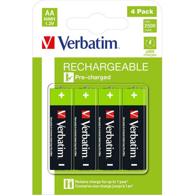 Product Επαναφορτιζόμενες Μπαταρίες Verbatim Premium battery - 4 x AA / HR6 - NiMH base image