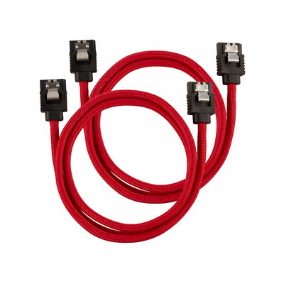 Product Καλώδιο Corsair Premium Sleeved SATA 2-pack - Red base image