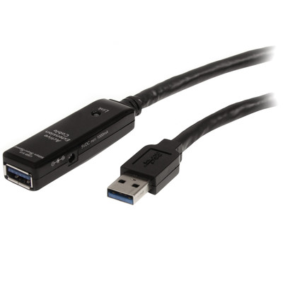Product Καλώδιο USB StarTech Active USB 3.0 with AC Power Adapter - Shielded - Male to Female USB 3.1 Gen 1 Type A (5Gbps) (USB3AAEXT5M) - 5 m base image