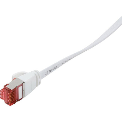 Product Καλώδιο Δικτύου Logilink SlimLine - patch cable - 50 cm - white base image
