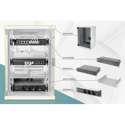 Product Καμπίνα Δικτύου Digitus Network Set - 9U base image
