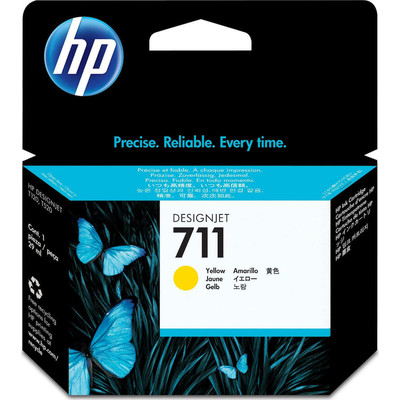 Product Μελάνι HP 711 - 3-pack - dye-based yellow - original - DesignJet base image