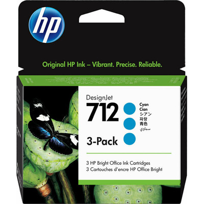 Product Μελάνι HP 712 - 3-pack - cyan - original - DesignJet base image