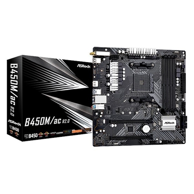 Product Motherboard ASRock B450M/AC R2.0 base image