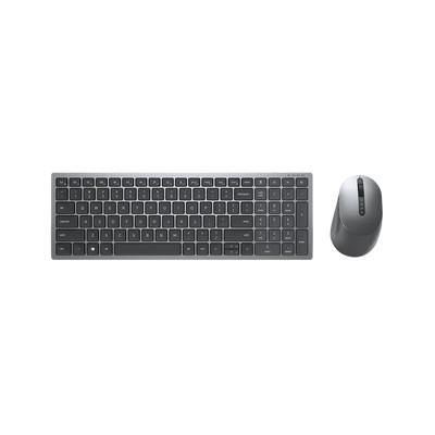 Product Σετ Πληκτρολόγιο & Ποντίκι Ασύρματο Dell KM7120W RF + Bluetooth QWERTY Grey, Titanium base image