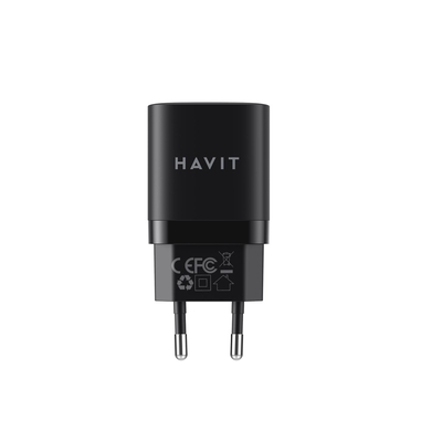 Product Φορτιστής Πρίζας Havit USB-A+USB-C UC30 EU (Black) base image