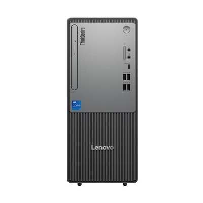Product PC Lenovo ThinkCentre neo 50t Intel Core i3-14100 8GB DDR5 512GB SSD Win11 Pro Tower Black, Grey base image