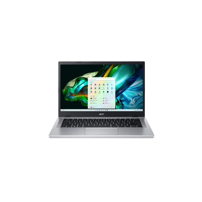 Product Laptop Acer 14" Aspire 3 A314-36P-3772 Intel Core i3 N-series i3-N305 8GB LPDDR5-SDRAM 256GB SSD Wi-Fi 6 (802.11ax) WIN11Home Silver (US Keyboard) (NX.KMKAA.004_256) base image