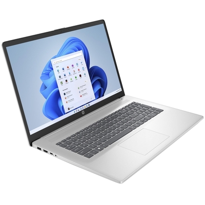 Product Laptop HP 17.3" 17-CP2025DDX Ryzen 5 7520U FHD IPS 8GB SSD512 BT Win11 Natural Silver (US Keyboard) (B4GX7UA) base image