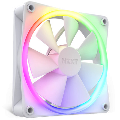 Product Case Fan 12cm Nzxt F120RGB White Fluid Dynamic Bearing Quiet Airflow Fan base image