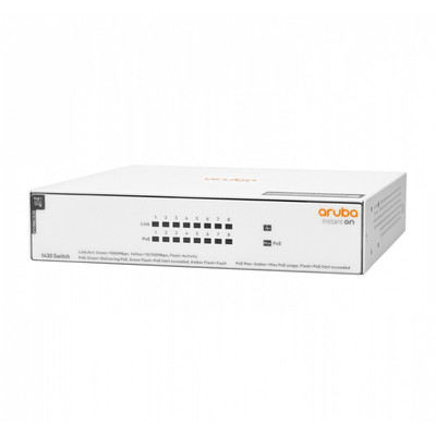 Product Network Switch Aruba IOn 1430 8G 64W R8R46A base image