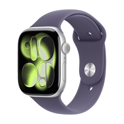 Product Smartwatch Apple Watch Series 11 GPS 46mm Silver Aluminium with Sport Band M/L - Purple Fog base image