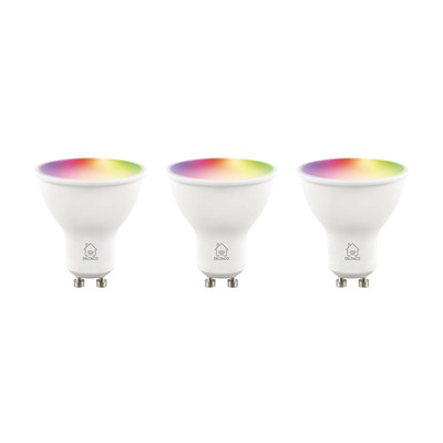 Product Λάμπα LED Deltaco Smart GU10 WiFI 5W RGB dimbar 220-240V Λευκή 3-PACK SH-LGU10RGB-3P base image