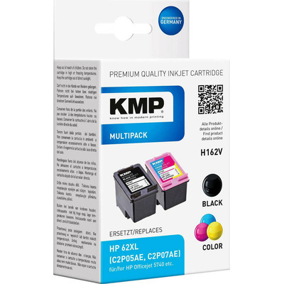 Product Μελάνι συμβατό KMP H162V Promo Pack BK/Color for HP C2P05AE/C2P07AE base image