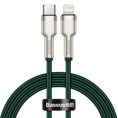 Product Καλώδιο USB to Lightning Baseus Cafule PD 20W 1m (green) base image