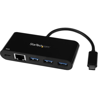 Product USB Hub StarTech USB-C to Ethernet with 3 Port base image