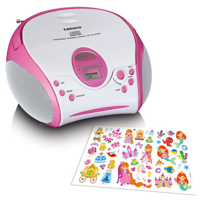 Product Ραδιόφωνο CD Lenco SCD-24kids pink base image