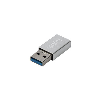 Product Αντάπτορας USB Logilink 3.2 Gen1 Type-C,USB-A/M to USB-C/F,silb base image