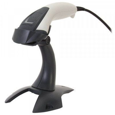 Product Barcode Scanner Honeywell Voyager 1200g USB Kit (Cable/Stand) white 1D base image