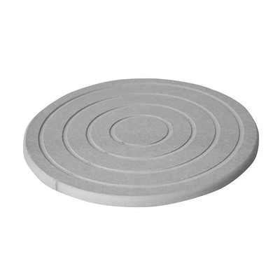 Product Σουπλά Moonstone Στρογγυλό από Διατομίτη KENDRA 18x18x0.9cm Ανοιχτό Γκρι MOO-PADKENDRA-GY base image
