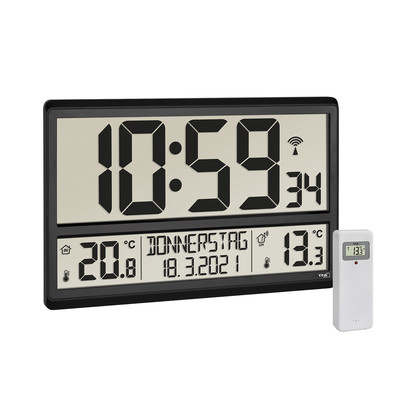 Product Μετεωρολογικός Σταθμός TFA 60.4521.01 XL Radio Clock with Indoor/Outdoor Temperature base image