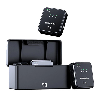 Product Μικρόφωνο Blitzwolf Wireless BW-SX63, 1000mAh (Black) base image