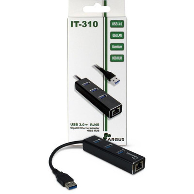 Product USB Hub Inter-Tech LAN Argus IT-310 base image