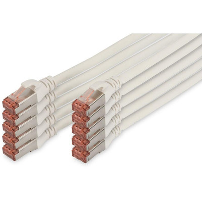 Product Καλώδιο Δικτύου Digitus CAT 6 S/FTP 10 pieces, 5m, White base image