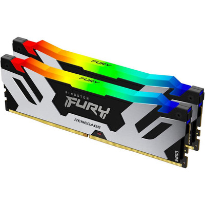 Product Μνήμη RAM Σταθερού DDR5 32GB 7200 CL38 Kingston Kit (2x16GB) FURY Rene. RGB base image