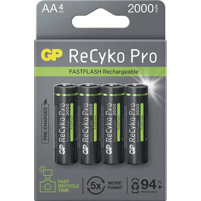 Product Επαναφορτιζόμενες Μπαταρίες 1x4 GP ReCyko Pro NiMH AA/Mignon 2000mAh Pro base image