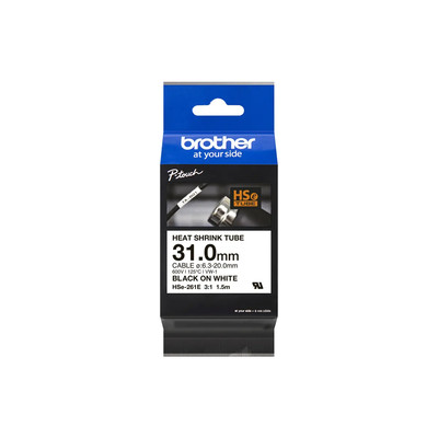 Product Ταινία Ετικετογράφου Brother HSe261E 31mm WHITE/BLACK base image