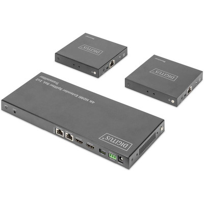 Product HDMI Splitter Digitus Set 1x2 Loopout POC 2.0 Black base image