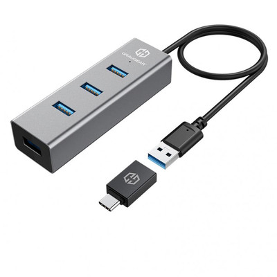 Product USB Hub GrauGear 4x 3.0 Ports Type-A retail base image