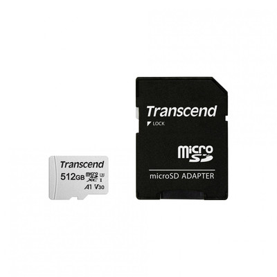 Product Κάρτα Μνήμης microSDXC 512GB Transcend 300S-A Class 10 UHS-I U3 V30 A1 base image