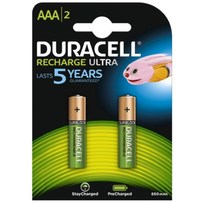 Product Επαναφορτιζόμενες Μπαταρίες Duracell Rechargeable Ultra Micro - AAA 900mAh 2pcs. base image