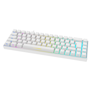 Product Πληκτρολόγιο Ασύρματο Deltaco Gaming WK95R 2.4GHz BT Μηχανικό 65% RGB UK Λευκό GAM-100-W-UK base image
