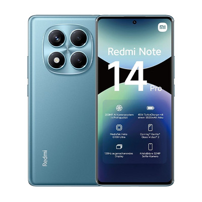 Product Smartphone Xiaomi Redmi Note 14 Pro 4G Dual Sim 12GB RAM 512GB - Ocean Blue base image