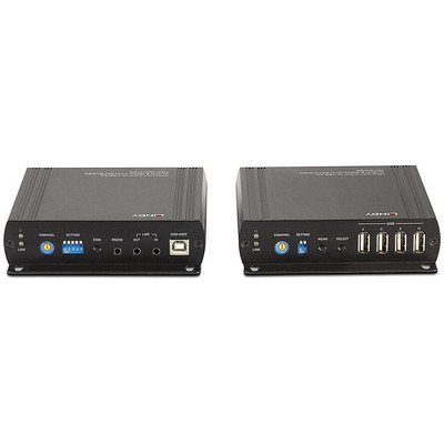 Product KVM Switch Lindy 140m Cat.6 DVI-D, USB, Audio & RS232 Extender base image