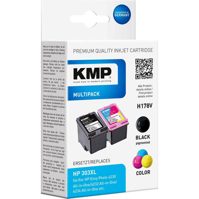 Product Μελάνι συμβατό KMP H178V Promo Pack BK/Color for HP 3YN10AE base image