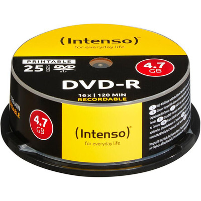 Product DVD-R Intenso 4,7GB 25pcs CaseBox printable inkjet 16x base image