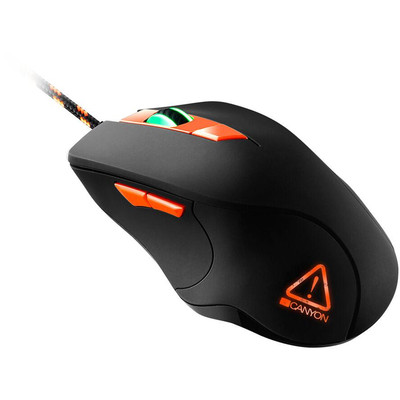 Product Ποντίκι Ενσύρματο Canyon Gaming Eclector RGB Backlight black/orange retail base image