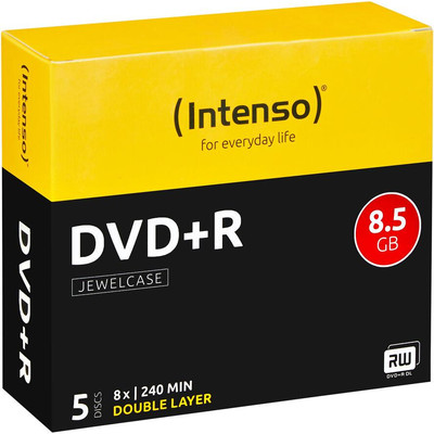 Product DVD+R Intenso 8,5GB 5pcs JewelCase DOUBLE LAYER base image
